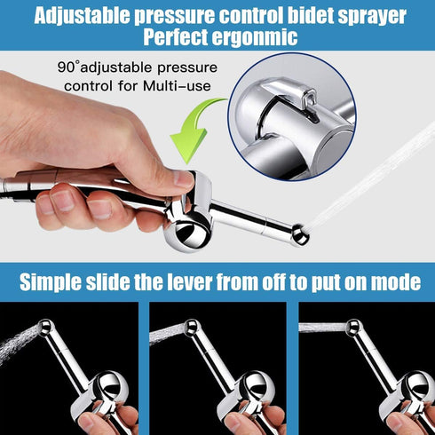 Set, Handheld Bidet Toilet Sprayer, ABS Bathroom Bidet Sprayer Baby Cloth Diaper Sprayer, Bidet Cleaning System Kit