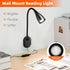 10-Level Dimmable 5 LiFMIRA Wall-Mounted LED Bedside Reading Light with USB Charging Port, & Adjustable Color, Plug