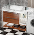 80" 16" Decorative Walnut Wood Grain Wallpaper, x Peel and Stick Self-Adhesive Removable Red Oak Contact Paper