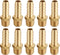3/8 Inch Hose Barb to 1/4 Inch NPT Male Thread - Brass Air Hose Barb Fittings, 10 Piece