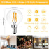 BRIMAX 10 Pack G16.5 Light Bulbs,Dimmable 4W E12 LED Bulbs Equivalent 40W Bulbs,Small Globe Edison Bulb 2700K Warm White,AC120V,Flicker Free for Ceiling Fans Pendant Chandelier Bathroom Vanity by BRIMAX