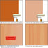 Rubber Empaistic Wood Grain Graining Pattern Tool, DIY Wood Texture Painting Tool for Wall Room Decoration