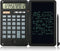 Basic Calculator, 12-Digit Premium Mute Desktop Calculator with 6 inch Writing Tablet, Solar and Battery Dual Power
