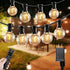 SANBEN Outdoor String Lights with Remote, 50ft 25 Bulbs Low Voltage(24V) Patio