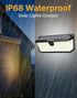 466 4000Lm 270 IP68 3 2-Pack Solar Security Lights Outdoor, LED Ultra Bright, Wide Motion Sensor, Waterproof, Modes