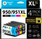 Smart Ink Compatible Ink Cartridge Replacement - 4 Pack Combo for HP 950XL 951XL, Officejet Pro Printers