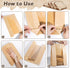 IMagicoo 50 (50, 14.2"x8.3"x3.6") Pcs Bread Bags for Homemade Bread, Paper Sourdough Bags with window, Large Bakery