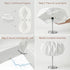 KALLORY Magnetic Origami Lampshade Decorative Light Cover Accessory Pleated Paper Lamp Shade for Bedroom Living Room