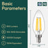6 Pack Bulbs 100 800LM Dimmable Bulb, E12 5000K B11 5.5W, ALAMPEVER Chandelier Light Watt Equivalent, Bright LED Light