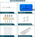 J&J Worldwide Install Fittings, Includes Hardware, Maker Tray, Markers, Eraser, and 4 Magnets, Black