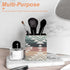 DOHTDGT 4.3" Boho Cowgirl PU Leather Pen Holder for Desk, Pencil Cup Makeup Brush Holder, Desk Organizer for Office