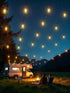50FT 18+1 Bulbs 20+Hrs, Commercial luckystyle Solar String Lights Outdoor Waterproof with LED Long Last for Grade