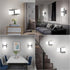 6000K Aipsun Black Wall Sconces Hardwired Modern LED Sconces Wall Lighting Indoor Wall Sconce for Living Room Hallway