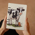 A5 90 VstaDank Dairy Cow Notebooks Hardcover Spiral Notebook Removable College Ruled Paper Leather Journal Notebooks