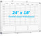 White Board Dry Erase Board for Wall, 24" x 18" Magnetic Calendar with Hourly Time Slots, Double-Sided for Office,