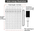 Lurinenna 10 IP65 Tubes Waterproof Solar Meteor Shower Lights, Outdoor LED Icicle String Lights for Outside, Christmas