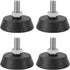 4PCS Furniture Leveling Feet, Screwin Adjustable Levelers with Nonslip Rubber Pads for Table, Chair, Sofa, Cabinet