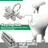 17Pcs Set E114 Paper Towel Dispenser Key with Metal Rings Universal Toilet Tissue Dispenser Key Replacement Keys