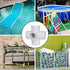 10PCS PVC Plastic Pipe Connector, 6 Way Elbow Fittings for 25mm Inner Diameter Pipe (White)
