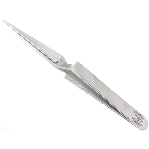 Stainless Steel Reverse Action Forceps, Straight Very Fine Point