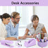suniya Pen,Bookmark,Ect.22pcs Office Supplies,Purple Desk Accessories,Desk Organizer,Stapler,Tape Dispenser,Folding