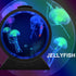 7 Estink Jelly Fish Lamp Aquarium Light, Color Changing RGB Round Jelly Fish Night Light Table Lamp for Home Office