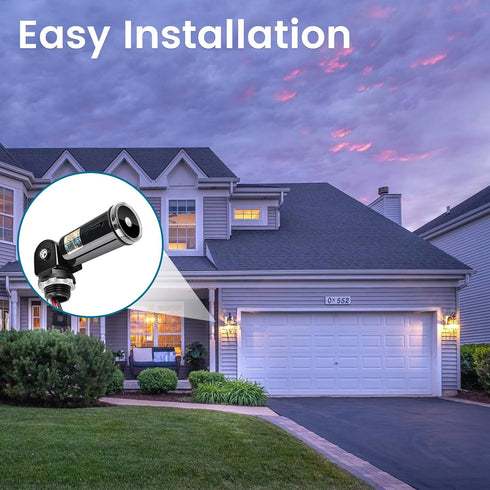 Generic Outdoor Photocell Sensor, Dusk to Dawn Day Night Swivel Mount Conduit Lighting Control, Photoelectric Sensor