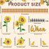 Sunflower Bulletin Board Decoration Set, Summer Sun Flower Cutouts with Motivational Sayings, Butterflies, Fences for