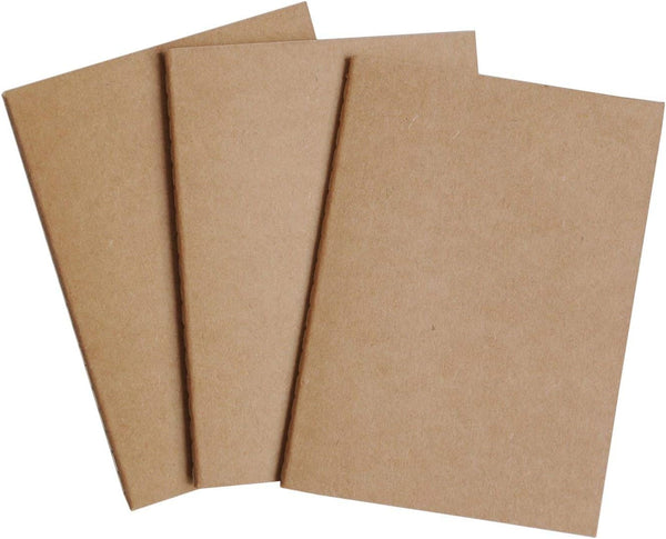 Wanderings Passport Size Travelers Notebook Inserts | 3.5" x 5" | 80gsm Paper | 3 Hand-Stitched Booklets