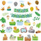 Sepamoon 35 Pcs Happy Birthday Posters, Safari Jungle Animals Bulletin Board Set for Classroom Birthday Decoration