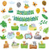 Sepamoon 35 Pcs Happy Birthday Posters, Safari Jungle Animals Bulletin Board Set for Classroom Birthday Decoration