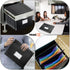 TRANBO 2-in-1 Expanding Hanging File Folders, 7 Pockets Accordion File Organizer with Retractable Hook, 3 Pack