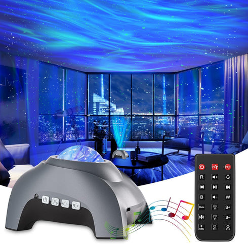 CIMELR Star Projector, Northern Galaxy Aurora Lights Projector with 33 Light Effects