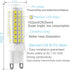 XRZT G9 Bulbs 6000K(7W) 60W 75W T4 750Lm AC120V G9 Bulbs Dimmable, 5 Pack Led White Halogen Equivalent, Base Chandelier