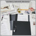 Teling 48 Pcs Clear Report Covers with Clip, Plastic Presentation Folders for Classroom Business Files (Black)