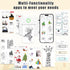 Mini Pocket Thermal Printer, Bluetooth Inkless Printer with 11 Rolls Paper, Portable Receipt Printer for Photo, Memo,