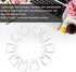 Tooth Shaped Paper Clips, 100Pcs Mini Cute Hollow Electroplated Metal Office Clips