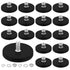 Kegeeei 16 Pack Rubber Coated Magnets, Neodymium Magnet Assembly Base with M5 Threaded