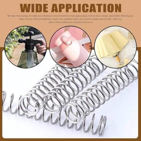 240Pcs Compression Springs Assortment Kit, Mini Stainless Steel Extension Springs for Shop and Home Repairs