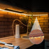 HexinYigjly 100 10mm 10mm 100 Pcs Strip Light Mounting Brackets, Outdoor LED Strip Light Mounting Clips, Led Light