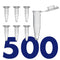 1.5mL Microcentrifuge Tube with Safe Lock Snap Cap, 500/Pack, Clear Graduation, Polypropylene, Plastic Lab Tubes
