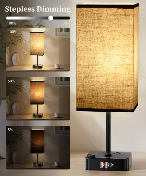 16 Dimmable RGB Table Desk Lamp with Million Colors & Music Sync | Smart Color Changing Nightstand Light Stepless