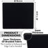 SaiTech IT 5 Pk Mouse Pad, Non-Slip Rubber Base, Waterproof Coating, Mousepads Bulk for Computers, Black
