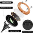 12 4 Pack JKIMK Solar Ground Lights Outdoor Waterproof Flat Garden Solar Disk Lights Outdoor Floor Lights LED