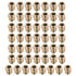 uxcell Furniture Threaded Insert Nuts, Zinc Alloy Hex-Flush M5 Internal Threads, 10mm Length, 50pcs