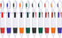 TecUnite 15 Pieces Shuttle Pens Retractable Multi-color Ballpoint Pens with Buckle Keychain for Office School