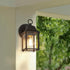 E26 Bulb Maxxima Porch Lantern Outdoor Wall Light with Clear Glass, Patio or Porch Sconce Fixture for Exterior