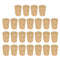 MECCANIXITY Tapered Cork Stoppers, Natural Wooden, Leakproof, 17.5x13.5x22.2mm, Light Wood Color, Pack of 36