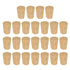 MECCANIXITY Tapered Cork, 17.5x13.5x22.2mm Natural Wooden Leakproof Cork Stoppers for Wine Beer Bottle Crafts