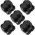 5 Pcs Insulated Multi Cable Connectors, 2 Port Single Entry Splice Electrical Power Connector Black Interconnect